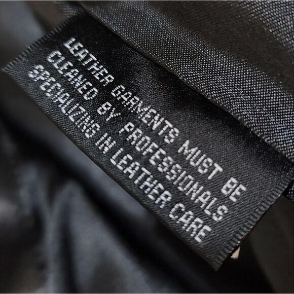 Hathaway Vintage Black Leather Buttery Soft Button-Up Fitted Jacket Coat - Picture 7 of 9